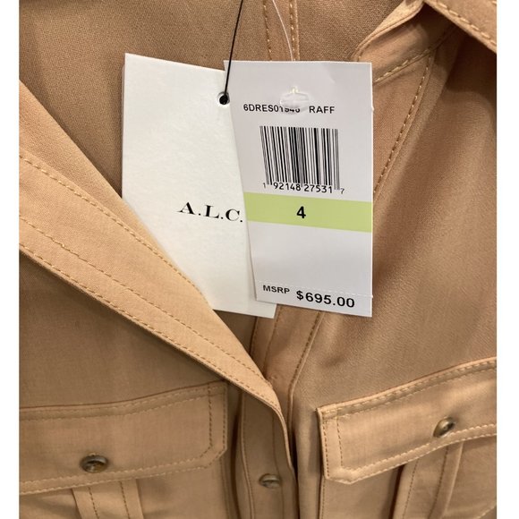 A.L.C. Florence Pleated Midi Dress - Picture 9 of 10